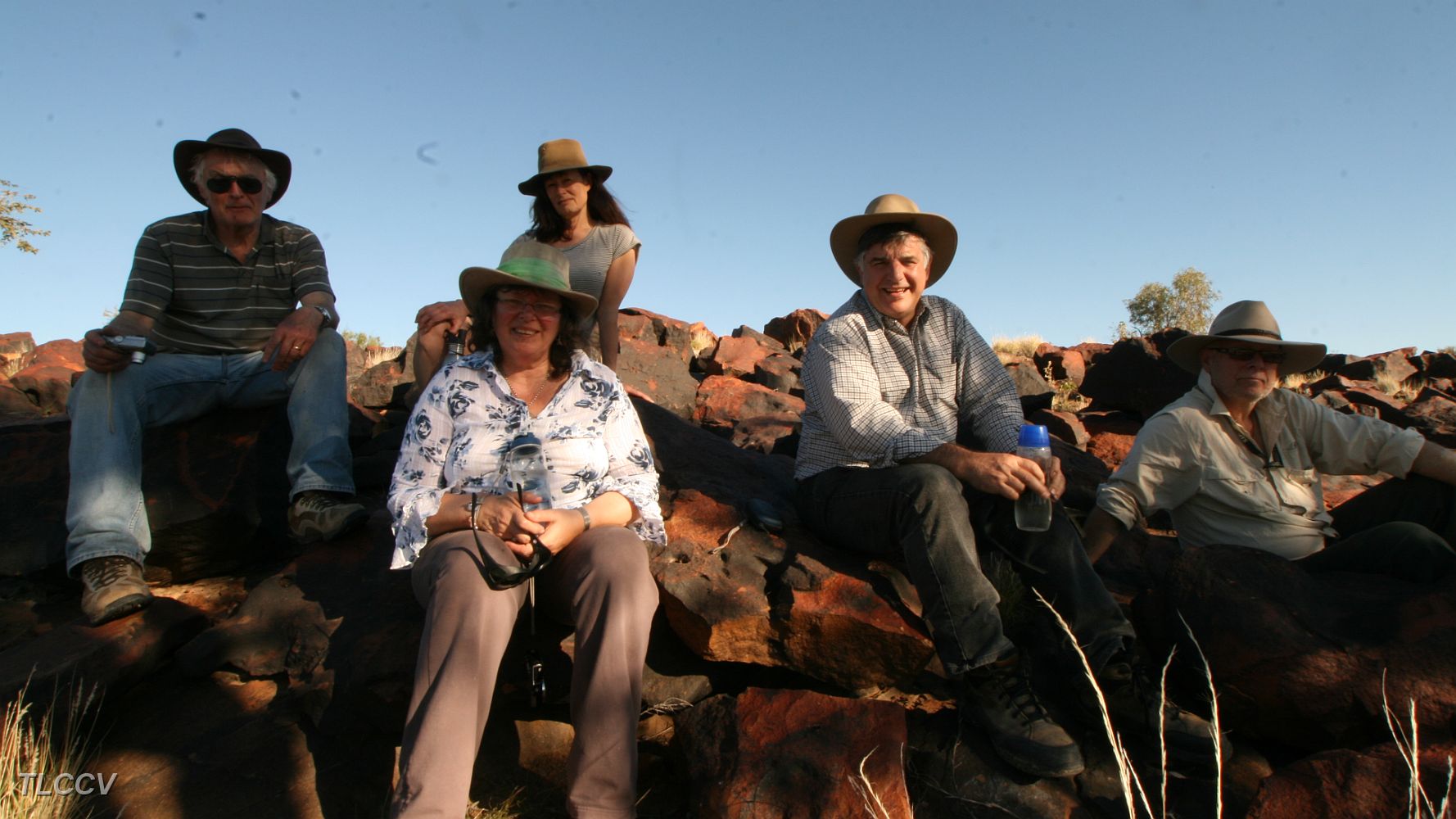 Us at the rock drawings.JPG